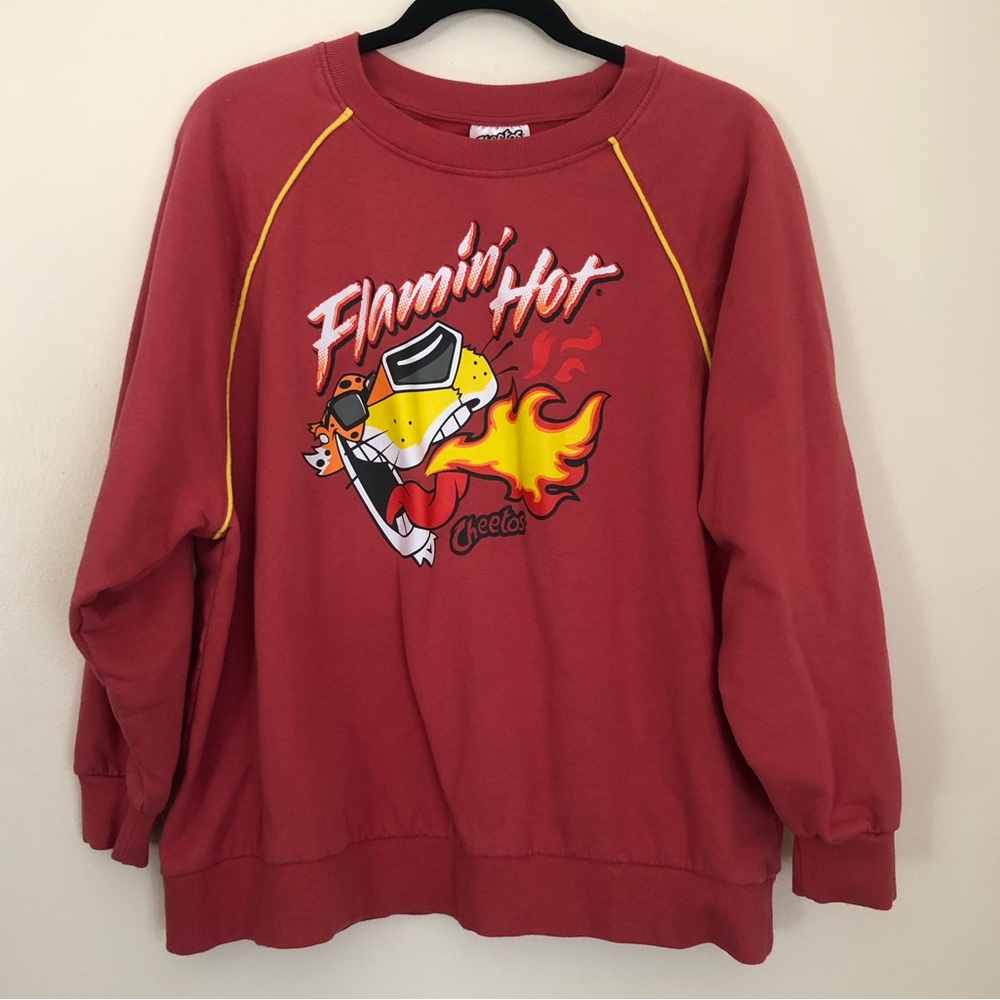 Cheetos Flamin’ Hot Sweatshirt, Size Large